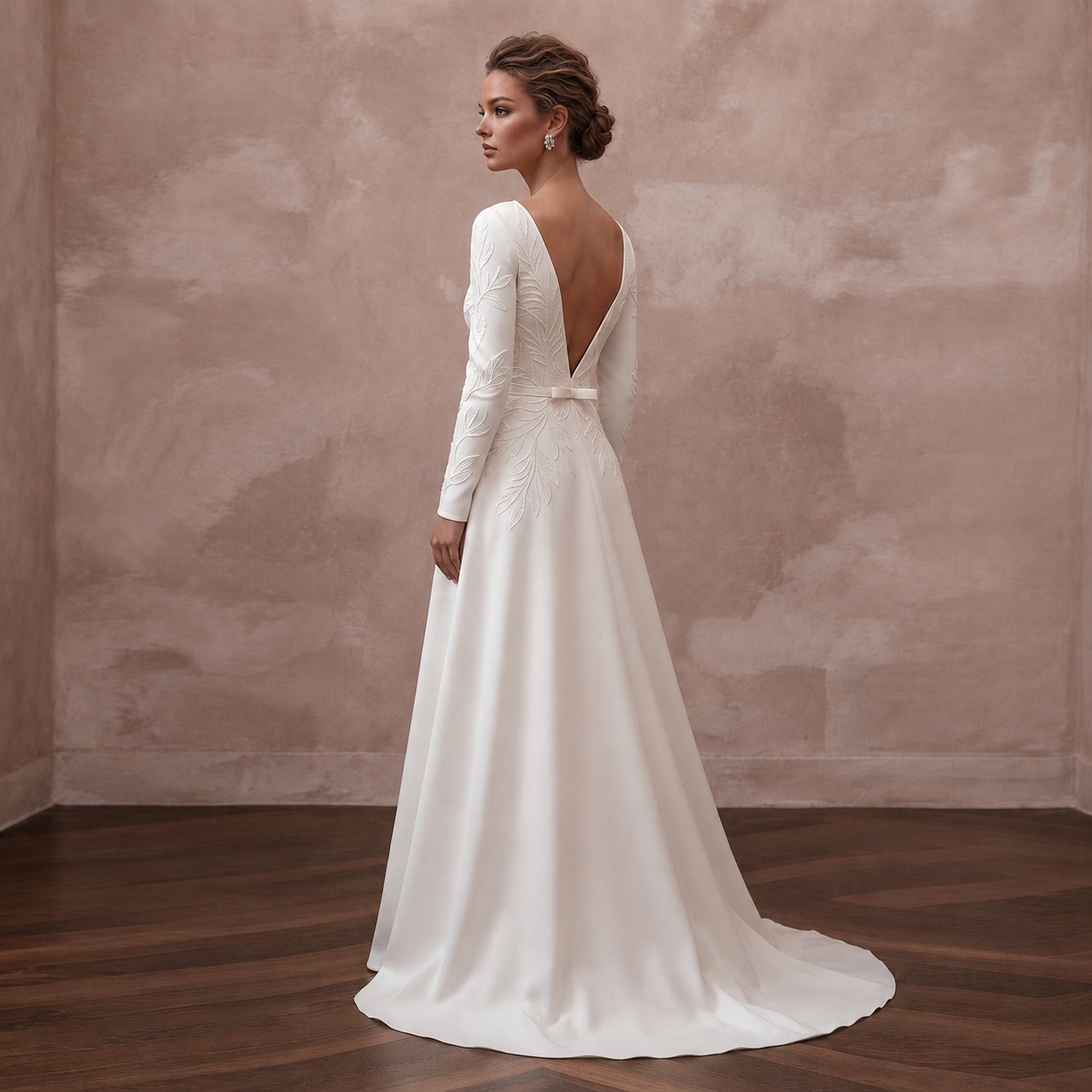 Sustainable Wedding Dresses with Recycled Satin Materials Secondary image