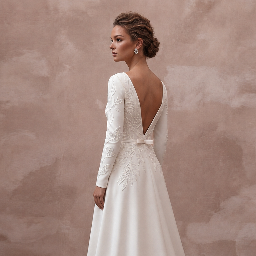 Sustainable Wedding Dresses with Recycled Satin Materials