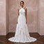 Sustainable White Recycled Polyester Pleated Halter Bridal Dress - Apparel & Accessories > Clothing > Wedding & Bridal Party Dresses > Wedding Dresses - Mignonette Bridal