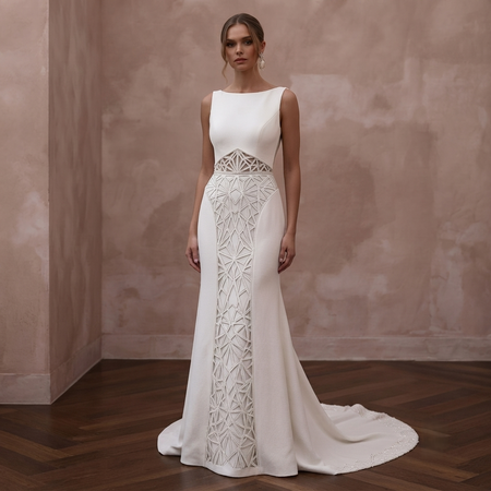 Sweep Train Wedding Dresses with Contemporary Simplicity