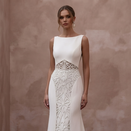 Sweep Train Wedding Dresses with Contemporary Simplicity