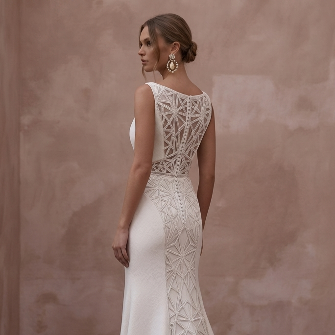 Sweep Train Wedding Dresses with Contemporary Simplicity