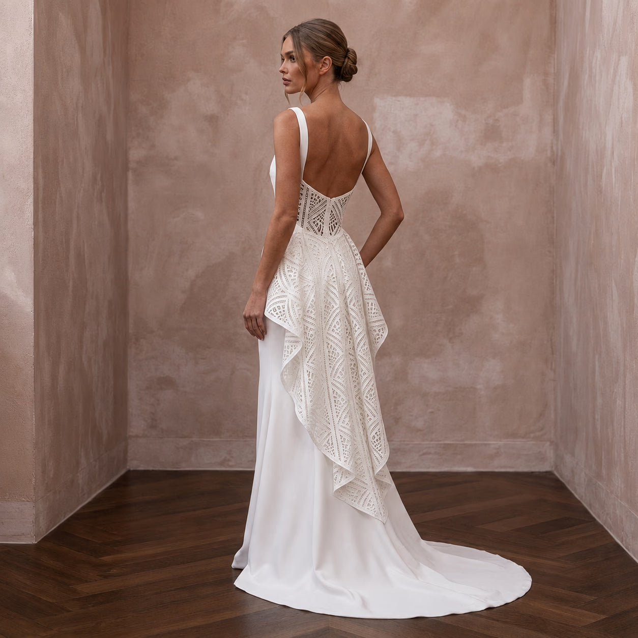 Sweep Train Wedding Dresses with Minimalist Finish - Apparel & Accessories > Clothing > Wedding & Bridal Party Dresses > Wedding Dresses - Mignonette