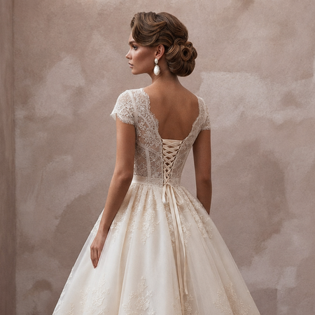 Tea-Length Wedding Dresses with Retro Bridal Style
