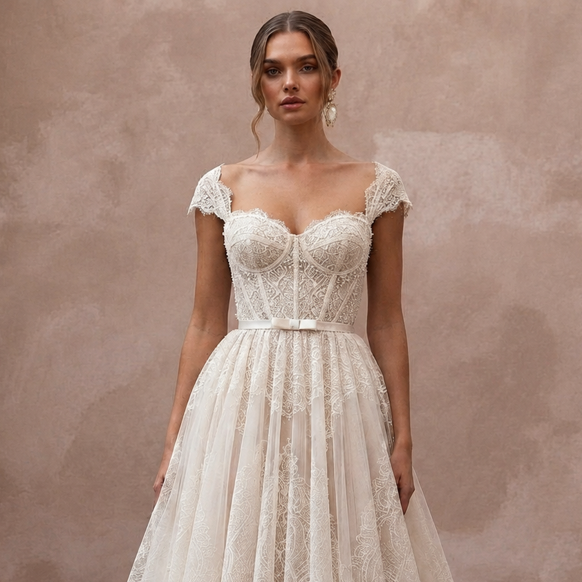 Tea-Length Wedding Dresses with Vintage Bridal Charm