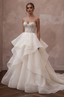 Tiered Organza Wedding Dresses with Dramatic Volume