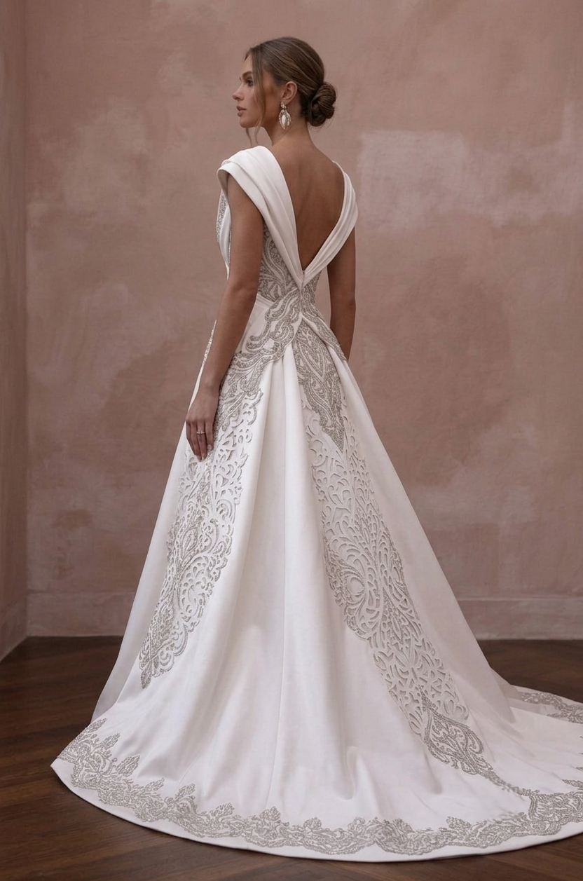 Timeless Satin Wedding Dresses with Classic A-Line Shapes