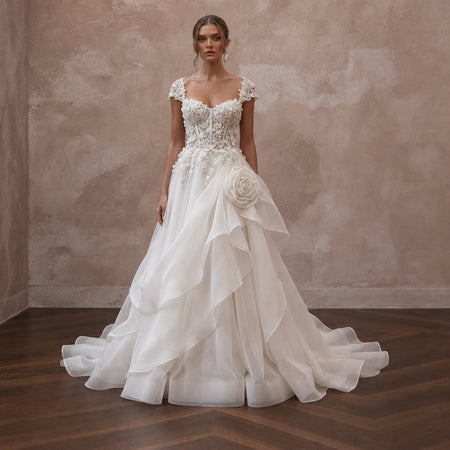 Timeless Wedding Dresses in Satin, Silk, Lace, Organza, and Tulle - Apparel & Accessories > Clothing > Wedding & Bridal Party Dresses > Wedding Dresses - Mignonette