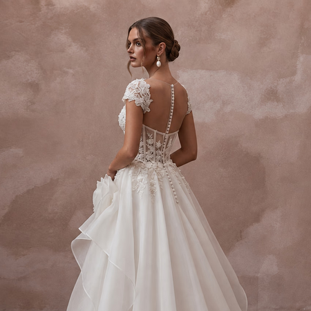 Timeless Wedding Dresses in Satin, Silk, Lace, Organza, and Tulle - Apparel & Accessories > Clothing > Wedding & Bridal Party Dresses > Wedding Dresses - Mignonette
