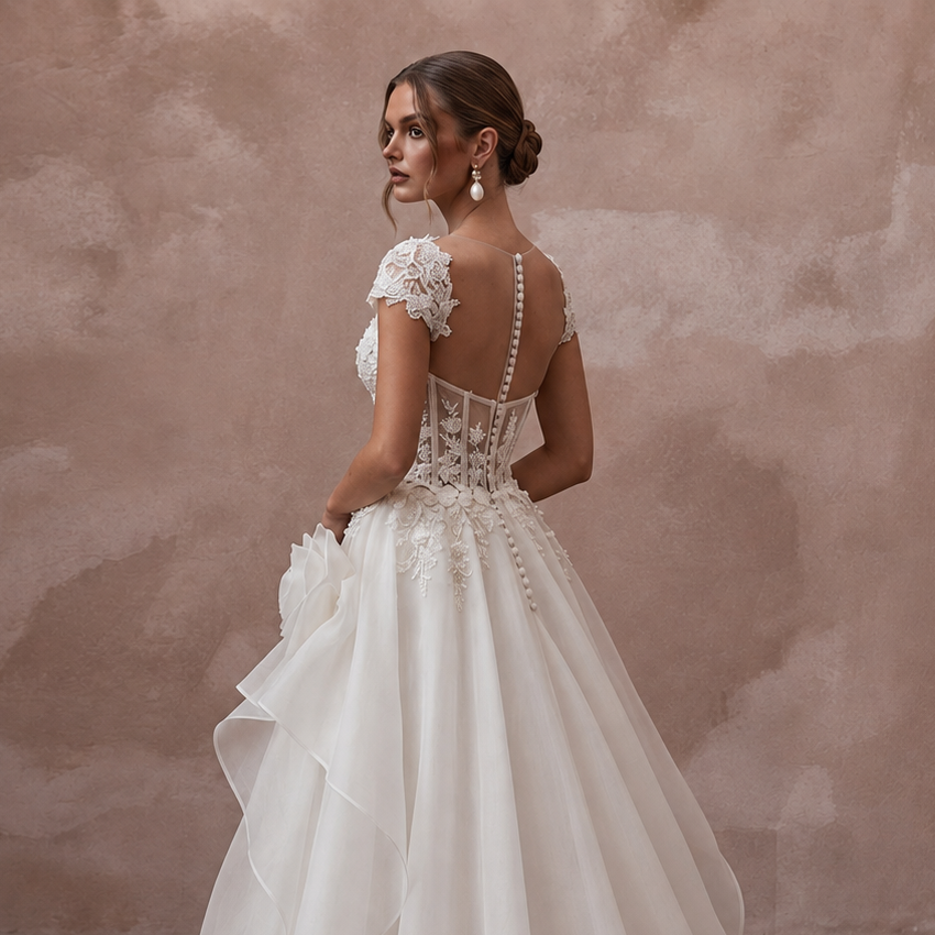 Timeless Wedding Dresses in Satin, Silk, Lace, Organza, and Tulle