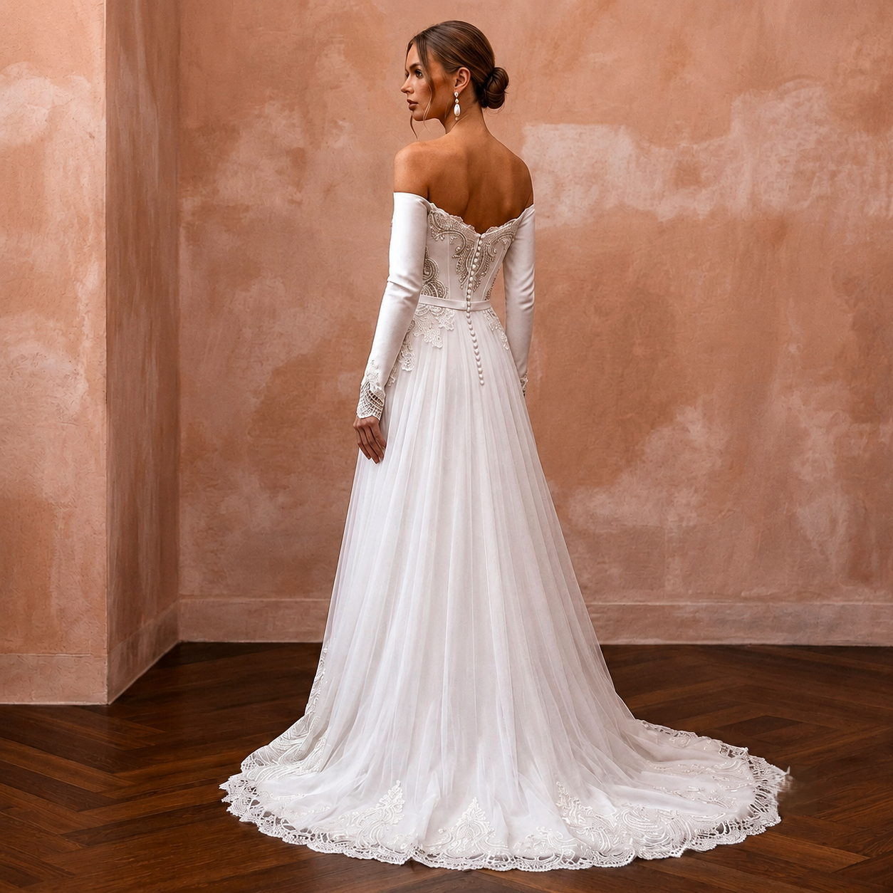 Timeless Wedding Dresses with Silk and Lace Elegance