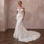 Trumpet Lace Wedding Dresses with Elegant Trains