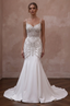 Trumpet Wedding Dresses with Crystal Beaded Bodices