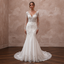 Trumpet Wedding Dresses with Crystal Lace Appliqués