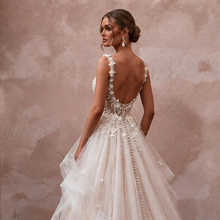 Tulle Princess Wedding Dresses with Fairytale Appeal - Apparel & Accessories > Clothing > Wedding & Bridal Party Dresses > Wedding Dresses - Mignonette Bridal