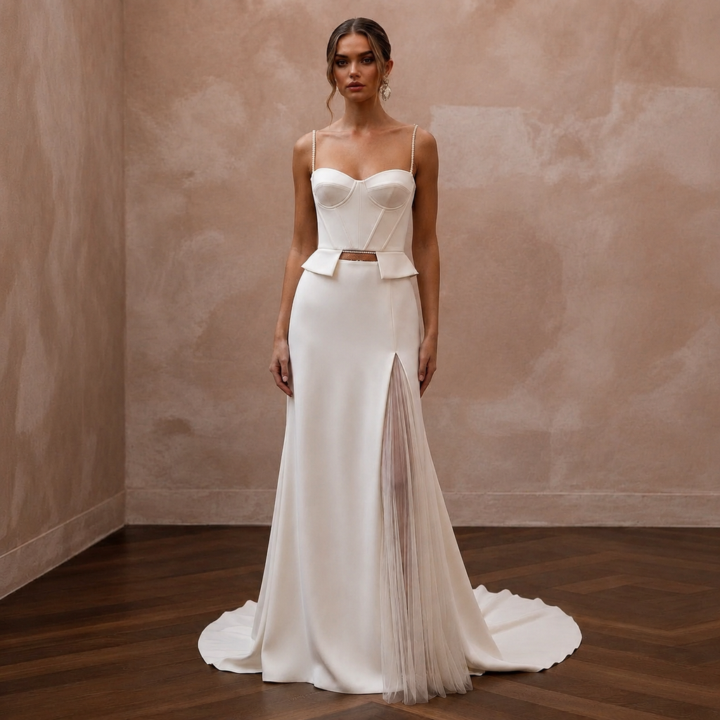 Two-Piece Wedding Dresses with Contemporary Bridal Fashion