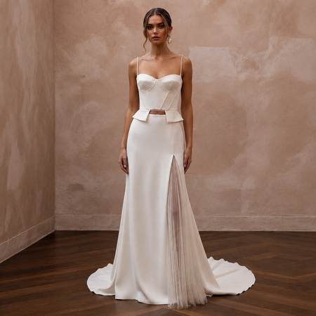 Two-Piece Wedding Dresses with Contemporary Bridal Fashion