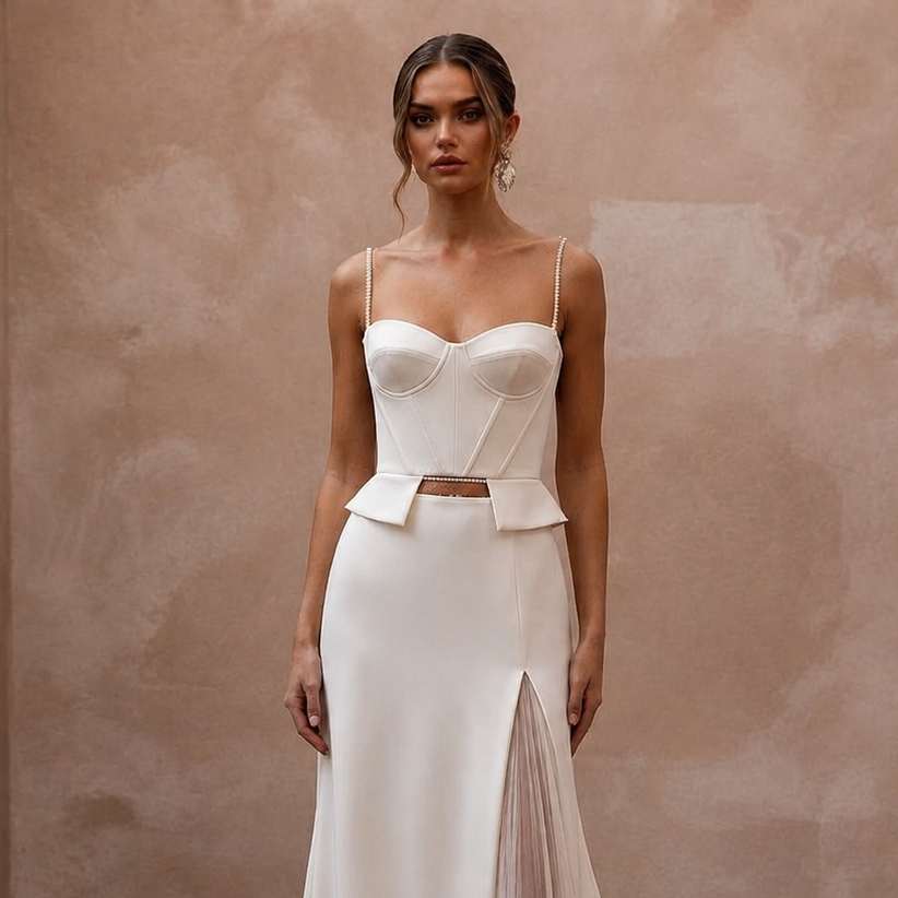 Two-Piece Wedding Dresses with Contemporary Bridal Fashion