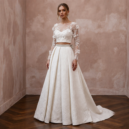 Two-Piece Wedding Dresses with Fashion-Forward Appeal