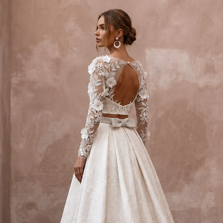 Two-Piece Wedding Dresses with Fashion-Forward Appeal