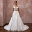 Two - Piece Wedding Dresses with Satin and Lace Combinations - Apparel & Accessories > Clothing > Wedding & Bridal Party Dresses > Wedding Dresses - Mignonette Bridal