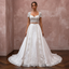 Two-Piece Wedding Dresses with Satin and Lace Combinations
