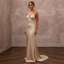 Understated Champagne Sandwashed Silk Slip for Vow Renewal