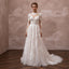 Venetian Lace Wedding Dresses with Intricate Floral Details - Apparel & Accessories > Clothing > Wedding & Bridal Party Dresses > Wedding Dresses - Mignonette Bridal