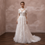 Venetian Lace Wedding Dresses with Intricate Floral Details