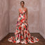 Vibrant Blush Hibiscus Print Silk Wedding Dress for Luau Rehearsal - Apparel & Accessories > Clothing > Wedding & Bridal Party Dresses > Wedding Dresses - Mignonette Bridal