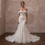 Vintage - Inspired Antique White Embroidered Tulle Fit - and - Flare Bridal Dress - Apparel & Accessories > Clothing > Wedding & Bridal Party Dresses > Wedding Dresses - Mignonette Bridal