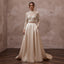 Vintage - Inspired Champagne Lace Bodysuit & Satin Skirt Set - Apparel & Accessories > Clothing > Wedding & Bridal Party Dresses > Wedding Dresses - Mignonette Bridal