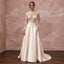 Vintage-Inspired Champagne Lace Bridal Bodysuit & Satin Skirt Set