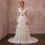 Vintage Country Bridal Dress with Long Sleeves for a Barn Wedding