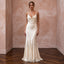 Vintage Cream Silk Satin Bias Cut Slip Dress with Lace Godets - Apparel & Accessories > Clothing > Wedding & Bridal Party Dresses > Wedding Dresses - Mignonette Bridal