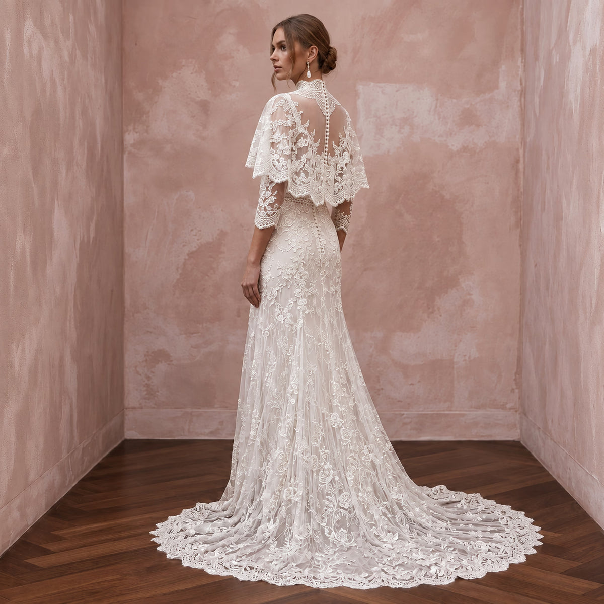 Vintage Lace Bridal Dress for a Historic Estate Wedding – Mignonette Bridal
