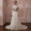 Vintage Lace Bridal Dress with High Neck for a Woodland Ceremony