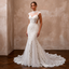 Vintage Lace Mermaid Wedding Dress with Open Back