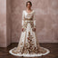 Vintage Satin Bridal Gown for a Fall Wedding
