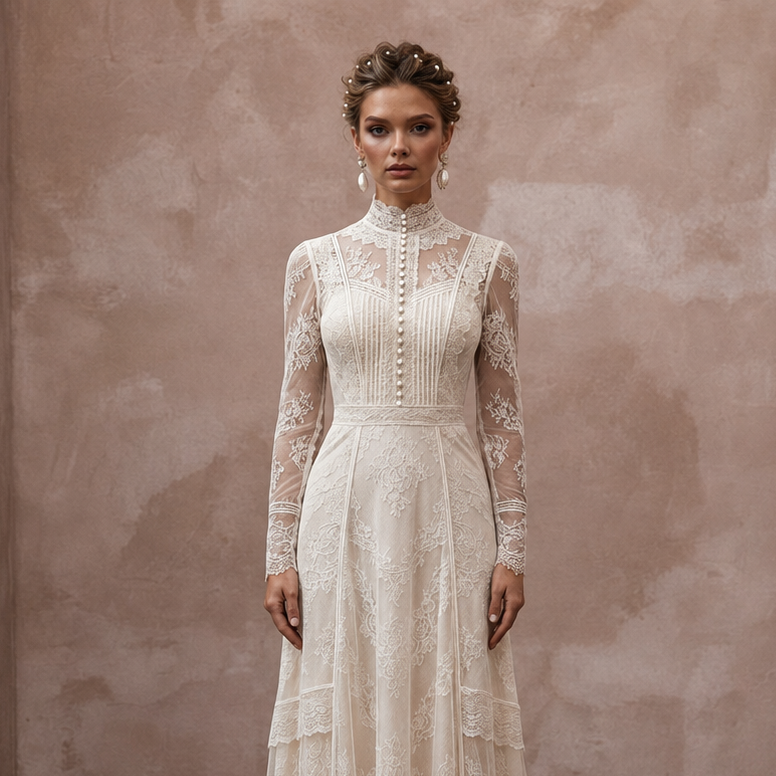 Vintage Wedding Dresses with Edwardian Lace Inspiration