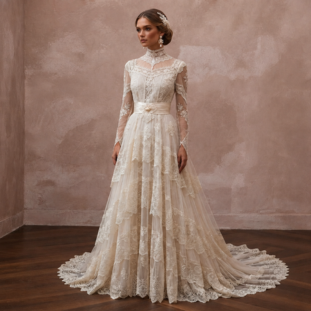 Vintage Wedding Dresses with Edwardian Lace Inspiration