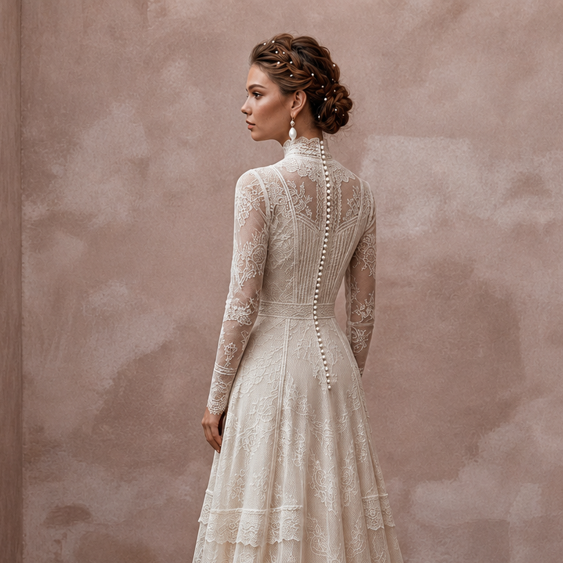 Vintage Wedding Dresses with Edwardian Lace Inspiration