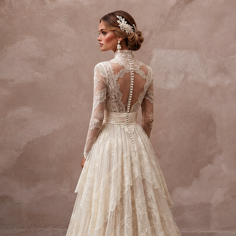 Vintage Wedding Dresses with Edwardian Lace Inspiration