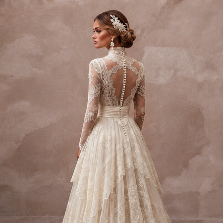 Vintage Wedding Dresses with Edwardian Lace Inspiration