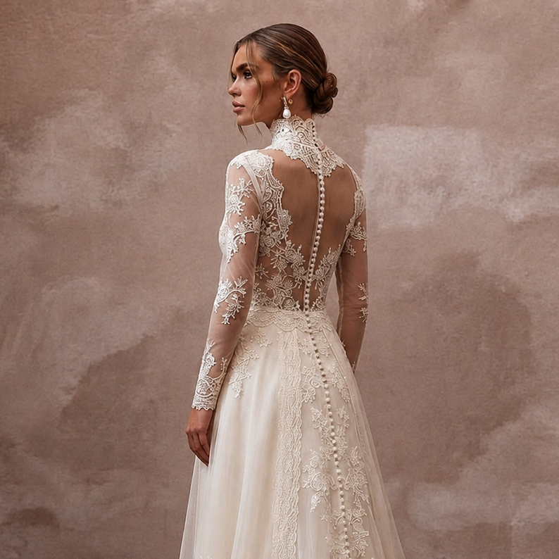 Vintage Wedding Dresses with Edwardian Lace Inspiration