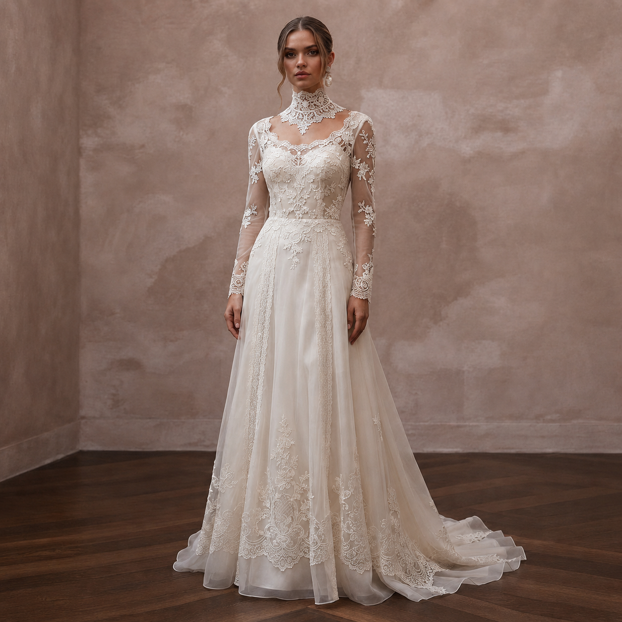 Vintage Wedding Dresses with Edwardian Lace Inspiration Main image