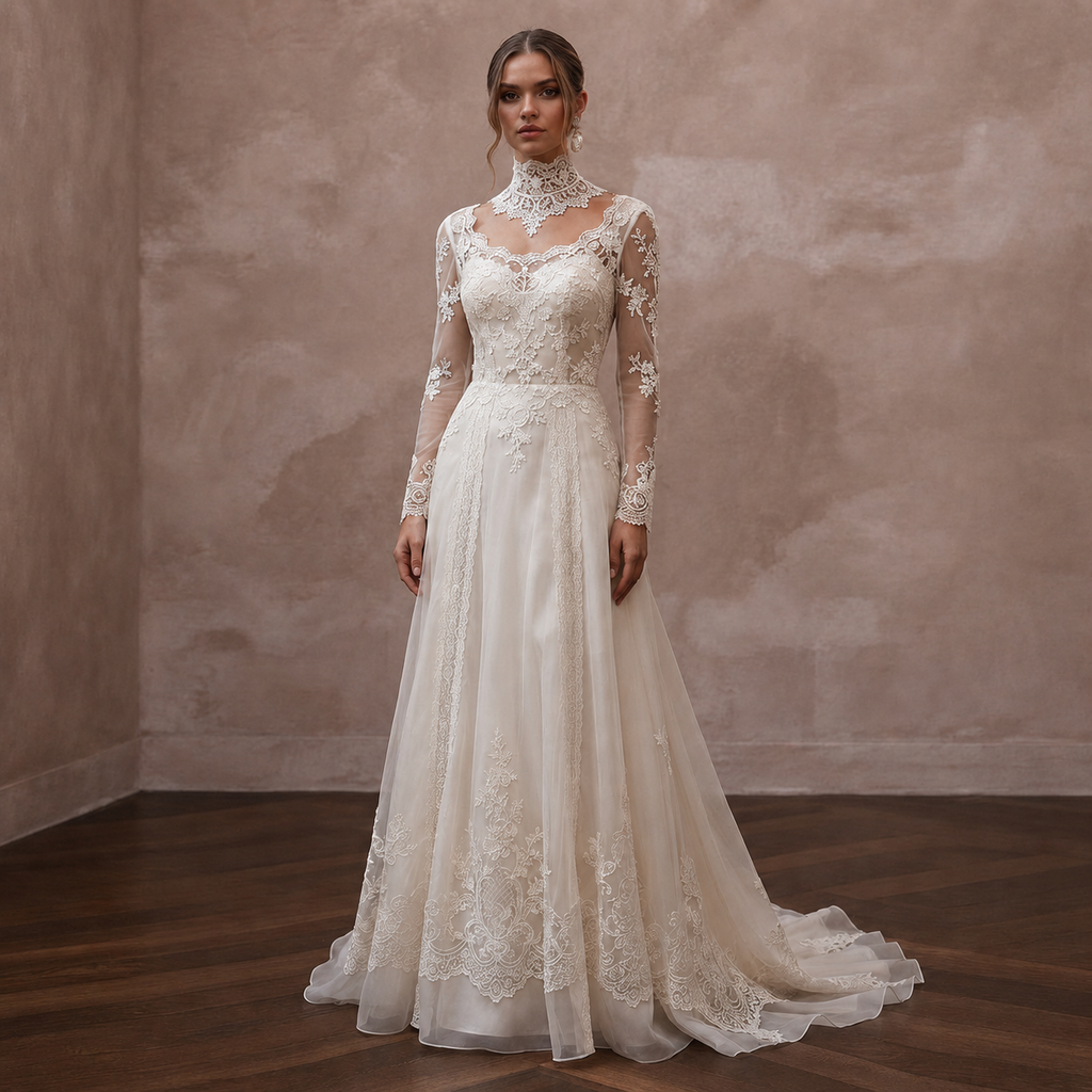 Vintage Wedding Dresses with Edwardian Lace Inspiration