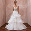 Whimsical White Horsehair Trim Organza Wedding Dress for Reception Party - Apparel & Accessories > Clothing > Wedding & Bridal Party Dresses > Wedding Dresses - Mignonette Bridal