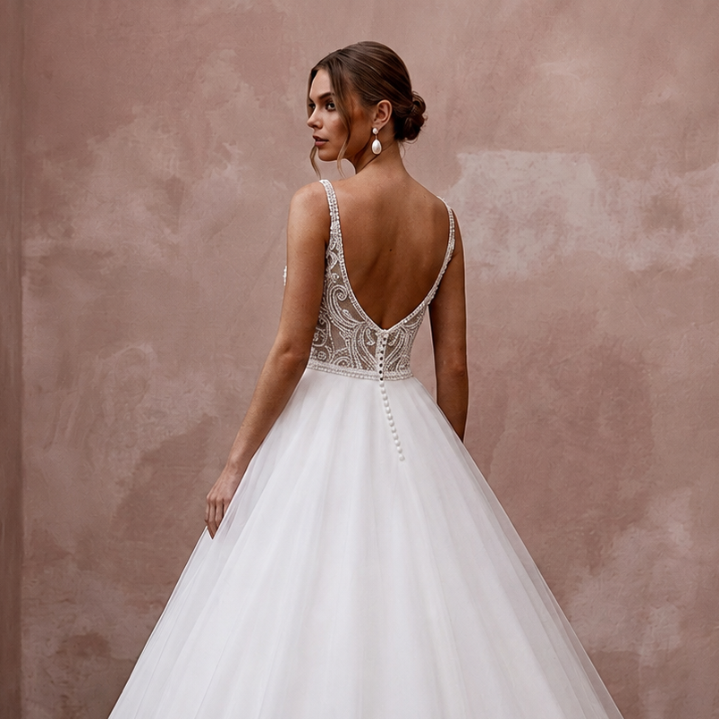 White Wedding Dresses with Classic Ball Gown Silhouettes