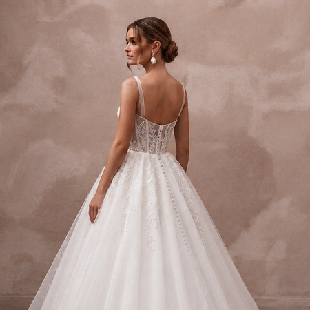 White Wedding Dresses with Elegant Ball Gown Silhouettes
